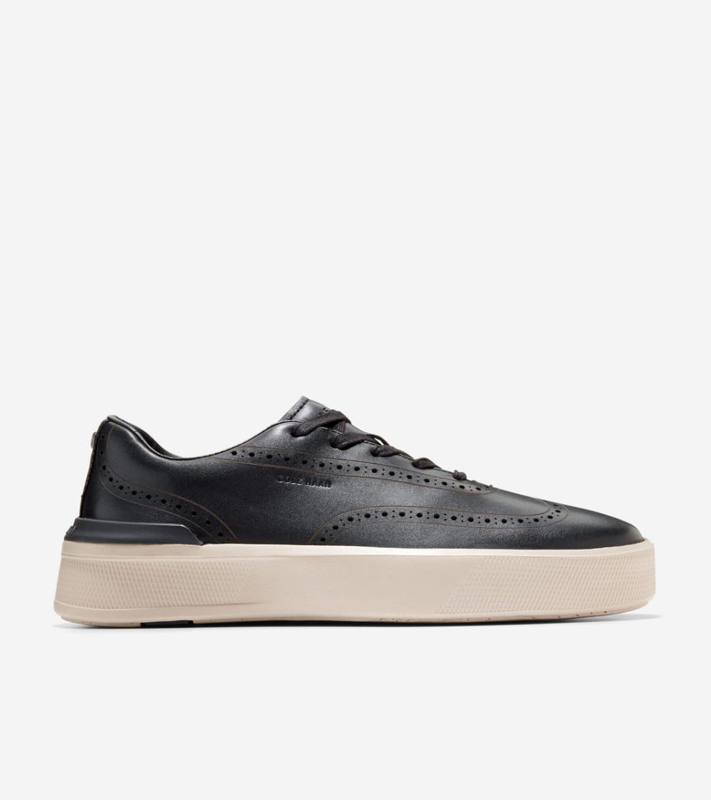 Cole Haan Men's GrandPro Crew Wingtip Oxford - Black-Birch | Canada Outlet