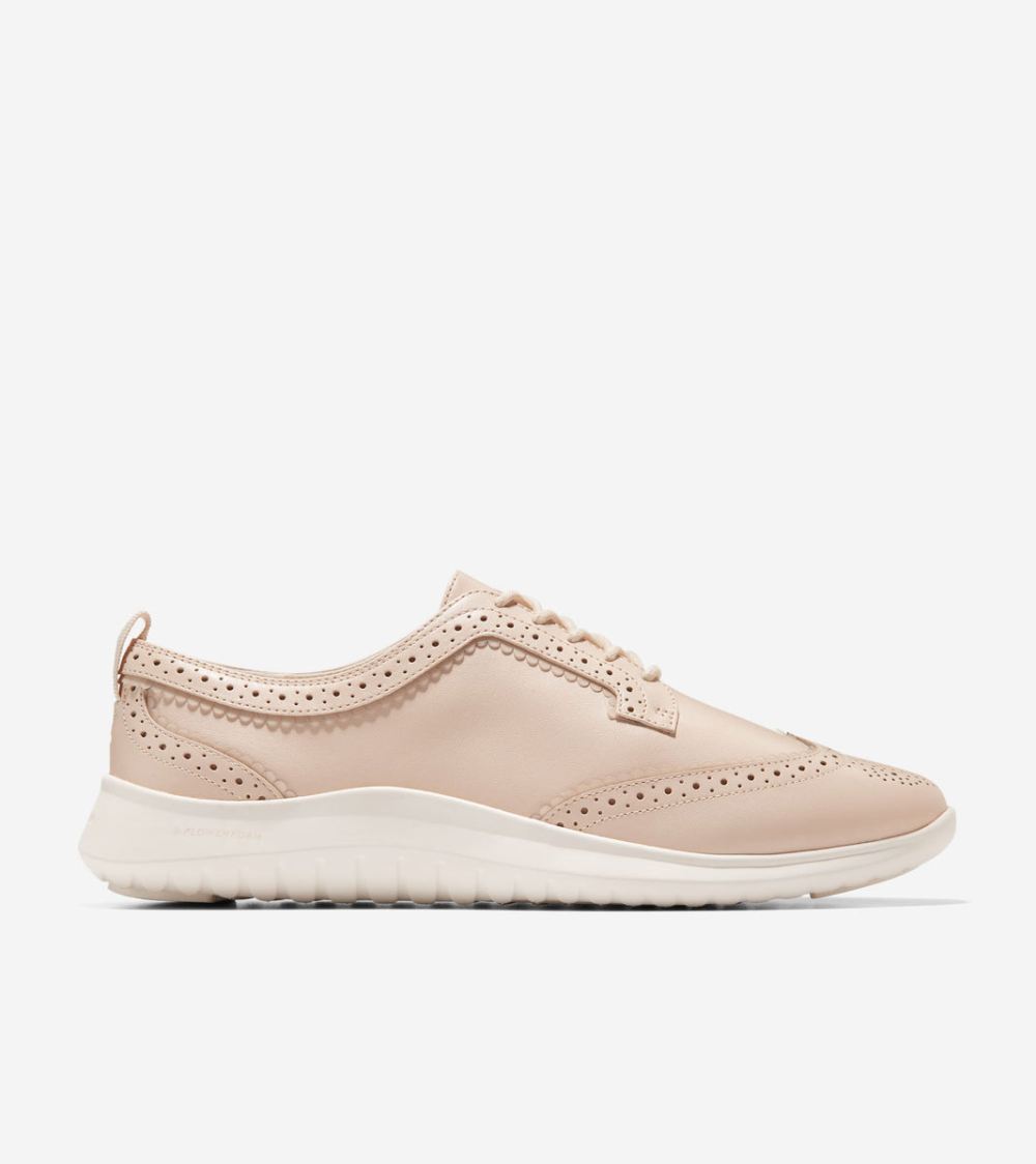 Cole Haan Women's ZEROGRAND Meritt WIngtip Oxfords - Brazilian Sand | Canada Outlet