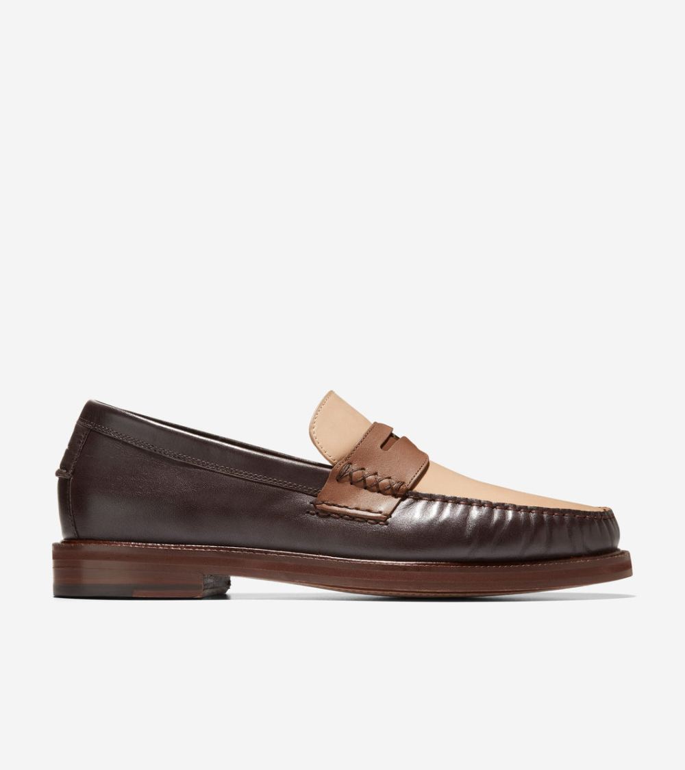 Cole Haan Men's American Classics Pinch Penny Loafer - Dark Chocolate-Oat-Mesquite | Canada Outlet