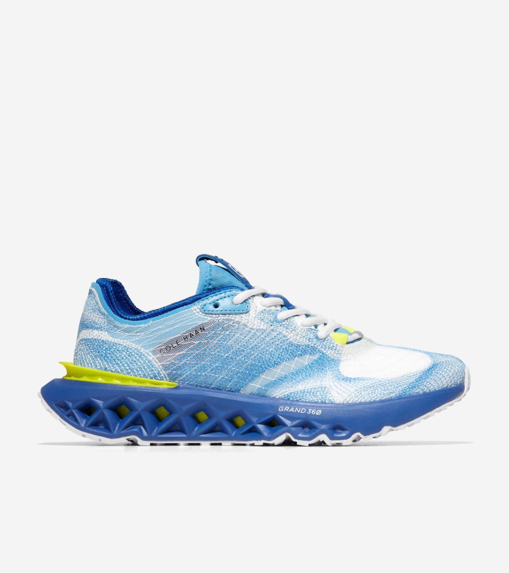 Cole Haan Men's 5.ZEROGRAND Embrostitch Running Shoe - Pacific Blue-Sulphur Spring-Azure Blue | Canada Outlet