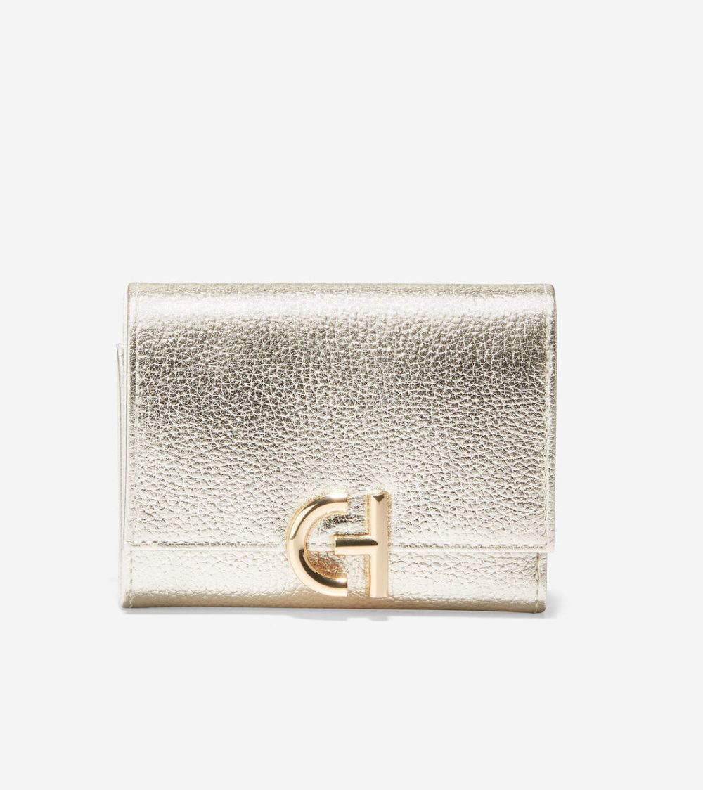 Cole Haan Inwood Trifold Wallet - Gold | Canada Outlet