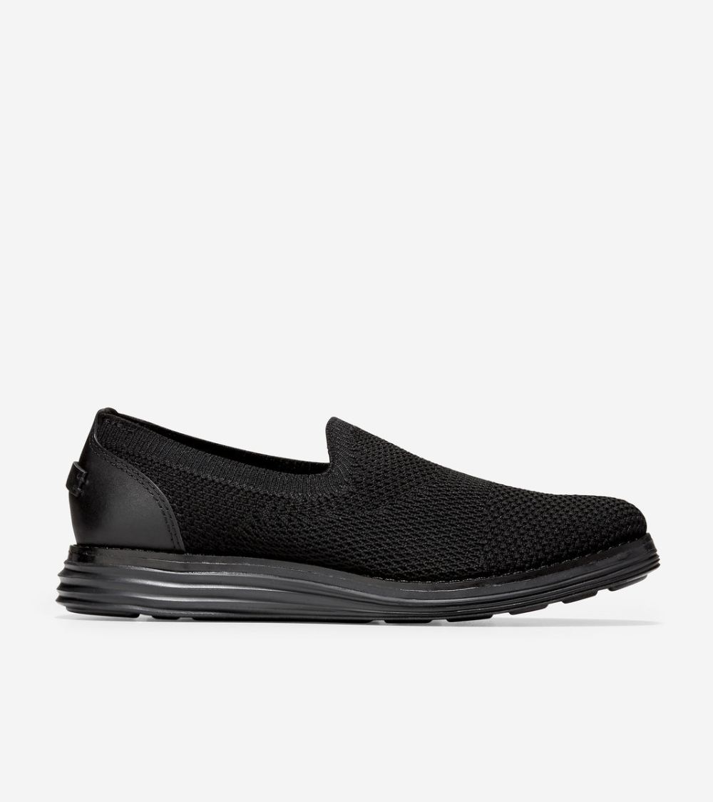Cole Haan Women's OriginalGrand Meridian Loafer - Black Knit-Black | Canada Outlet