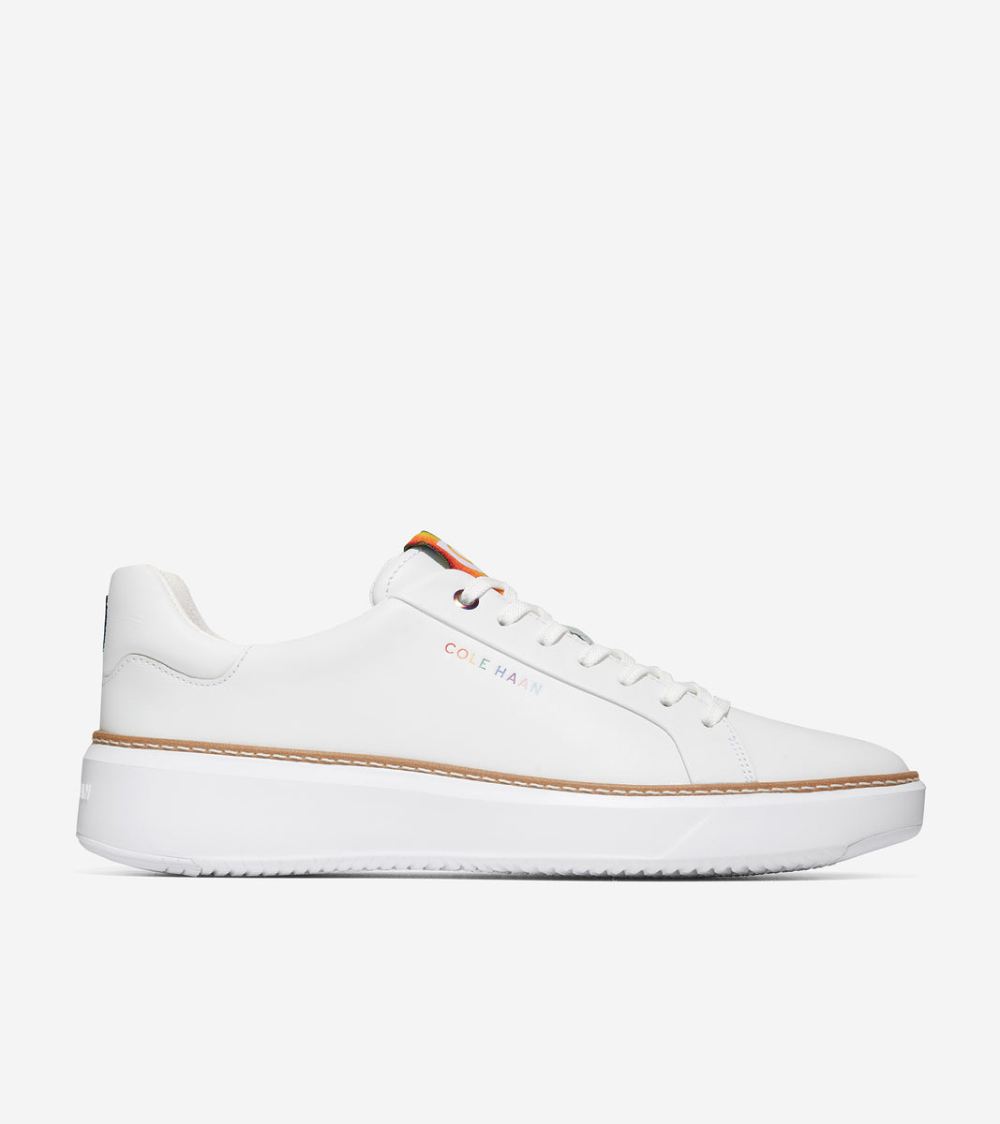 Cole Haan Men's GrandPro Topspin Sneaker - White-Pride Multicolor | Canada Outlet