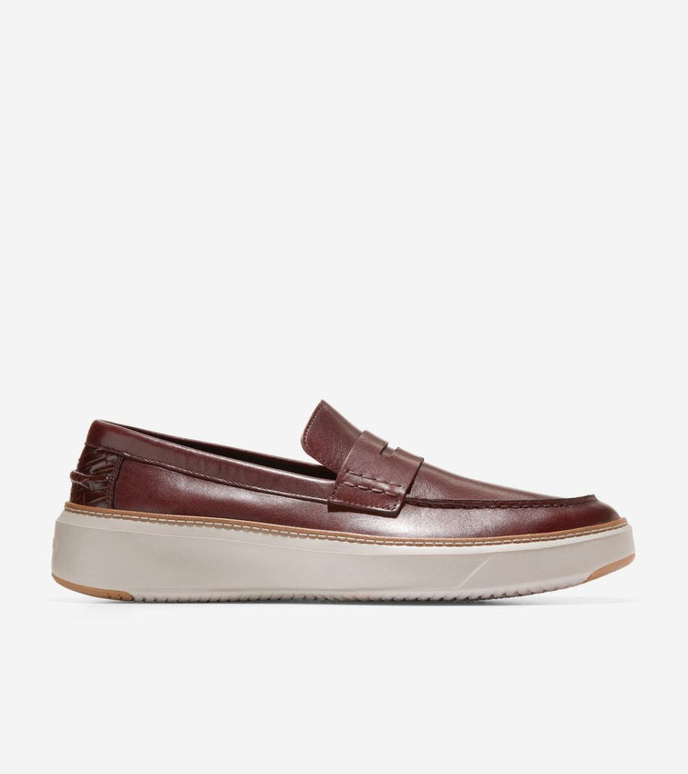Cole Haan Men's GrandPro Topspin Penny Loafer - Bloodstone-Dove | Canada Outlet