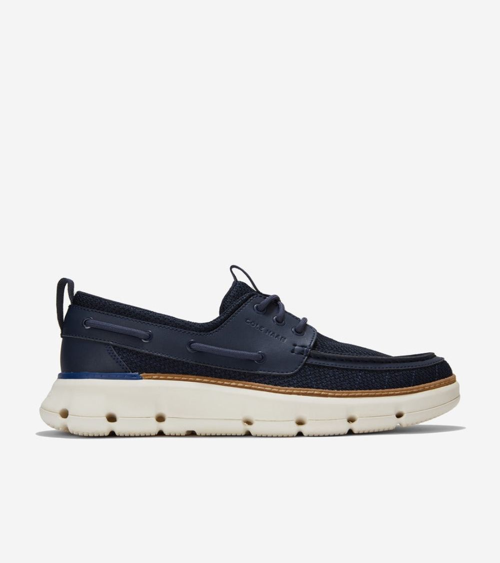 Cole Haan Men's 4.ZEROGRAND Regatta Boat Shoe - Navy Blazer | Canada Outlet