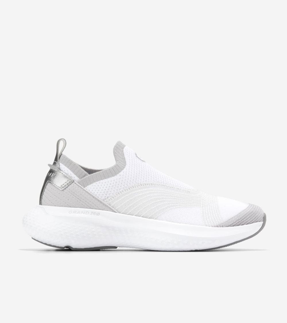 Cole Haan Women's ZEROGRAND Motion Connect Sneakers - Optic White-Microchip Gray | Canada Outlet