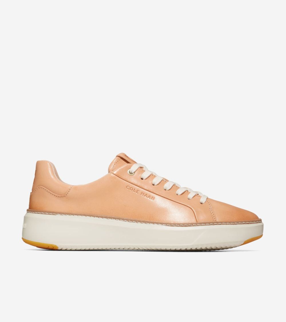 Cole Haan Men's GrandPro Topspin Sneakers - Barley Beige Vachetta-Ivory | Canada Outlet