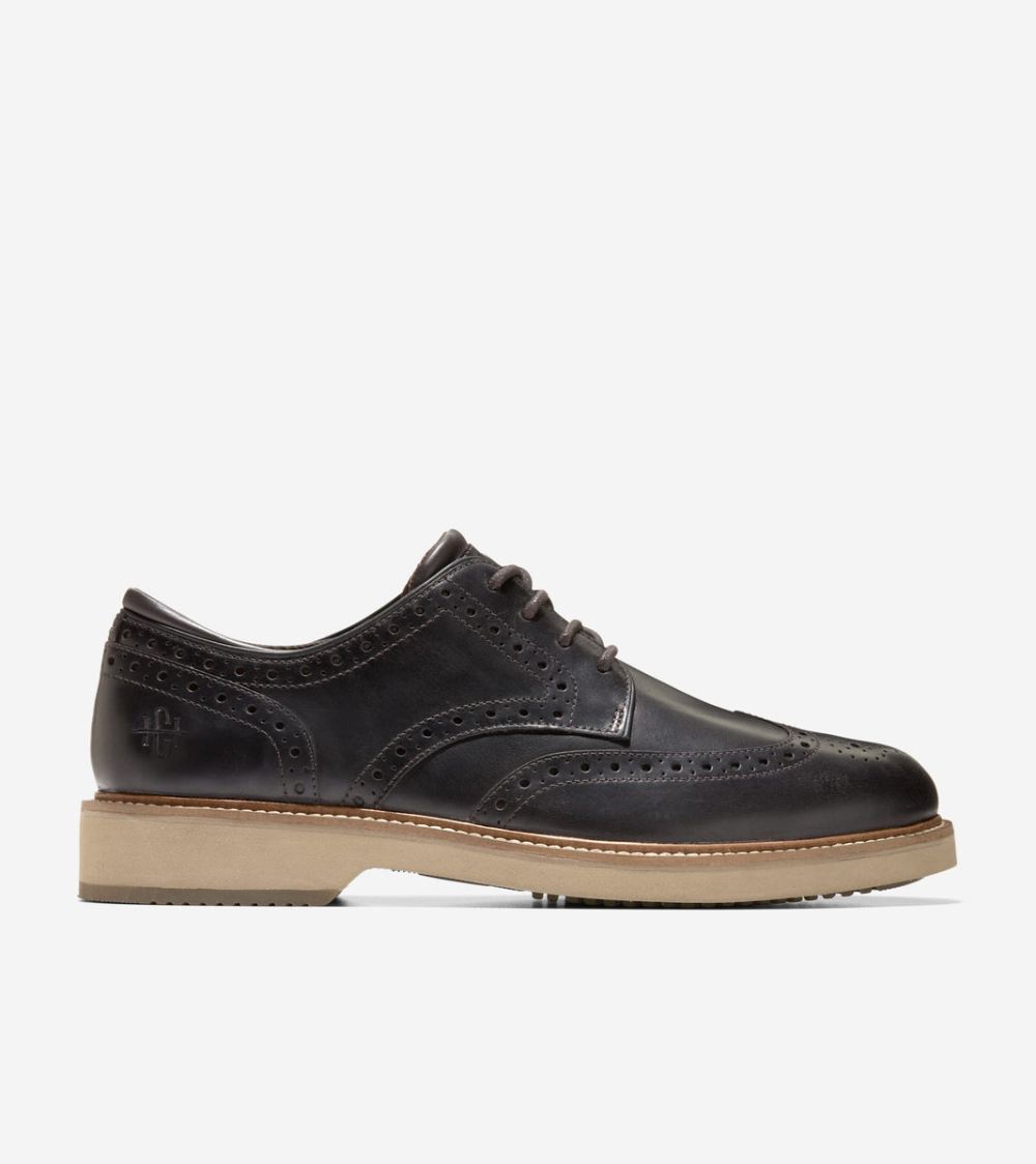 Cole Haan Men's American Classics Montrose Wingtip Oxfords - Dark Chocolate | Canada Outlet