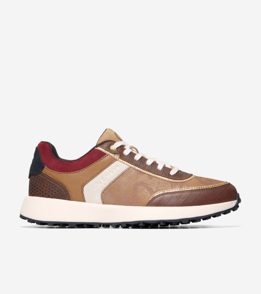 Cole Haan Women's GrandPro Wellesley Runner Sneakers - Golden Toffee-Whitecap Gray | Canada Outlet