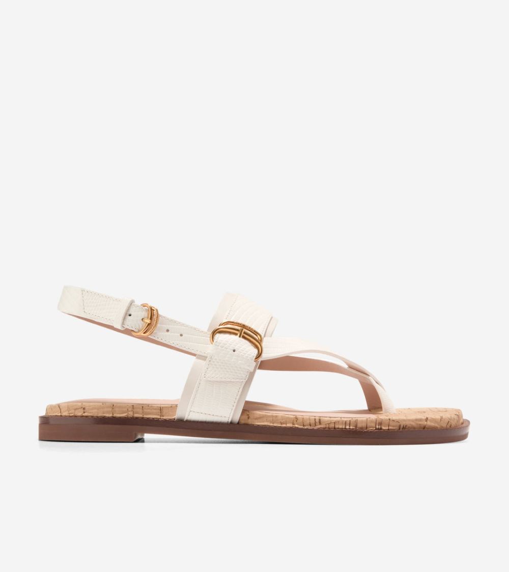 Cole Haan Women's Lux Buckle Sandals - Ivory-Natural | Canada Outlet