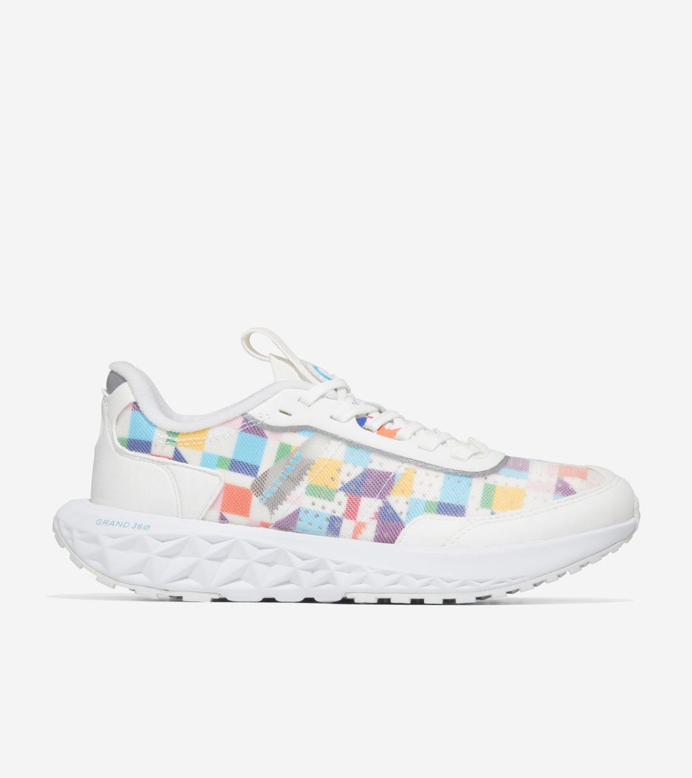 Cole Haan Women's ZEROGRAND Outpace 3 Running Shoe - White-Pride Multicolor | Canada Outlet