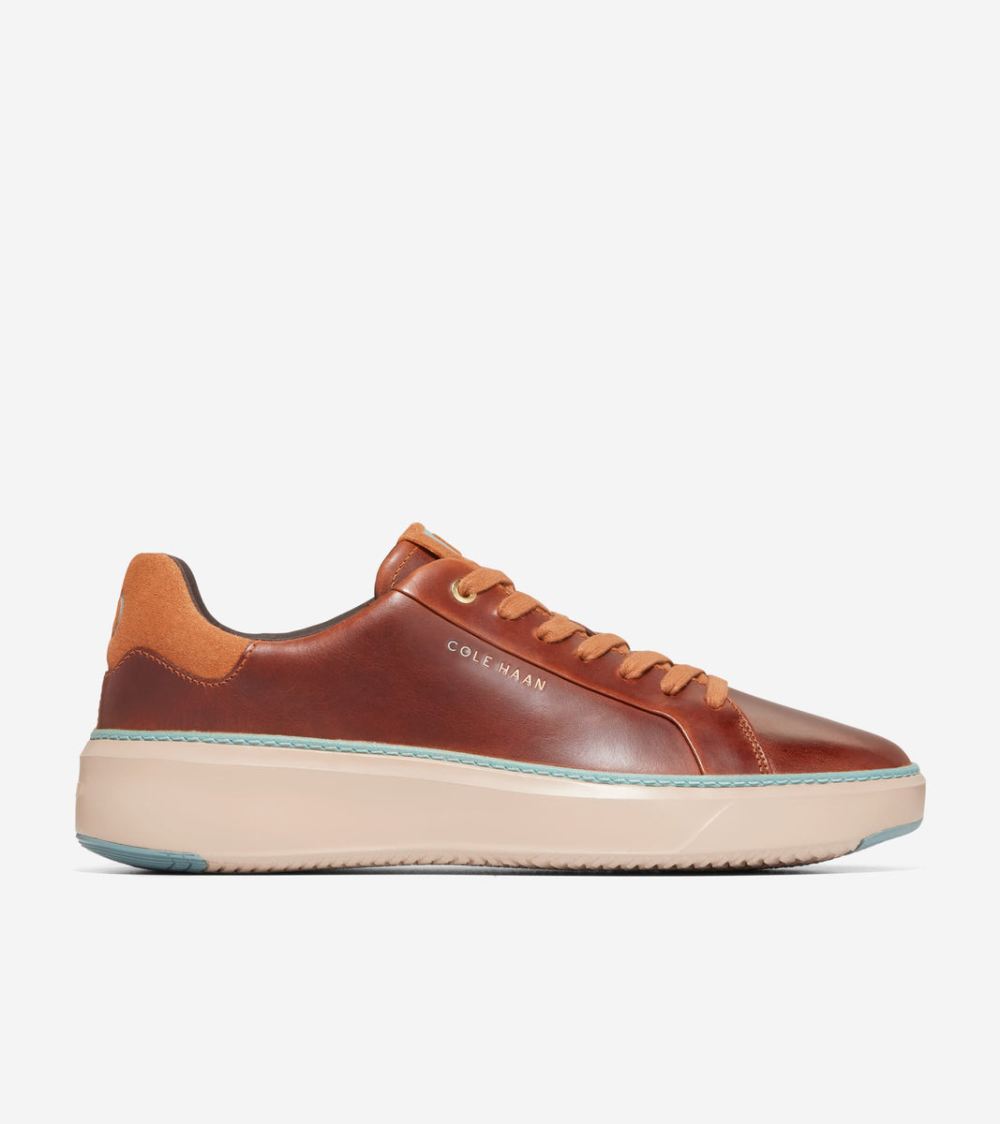 Cole Haan Men's GrandPro Topspin Sneakers - Acorn-Trellis-Sesame | Canada Outlet
