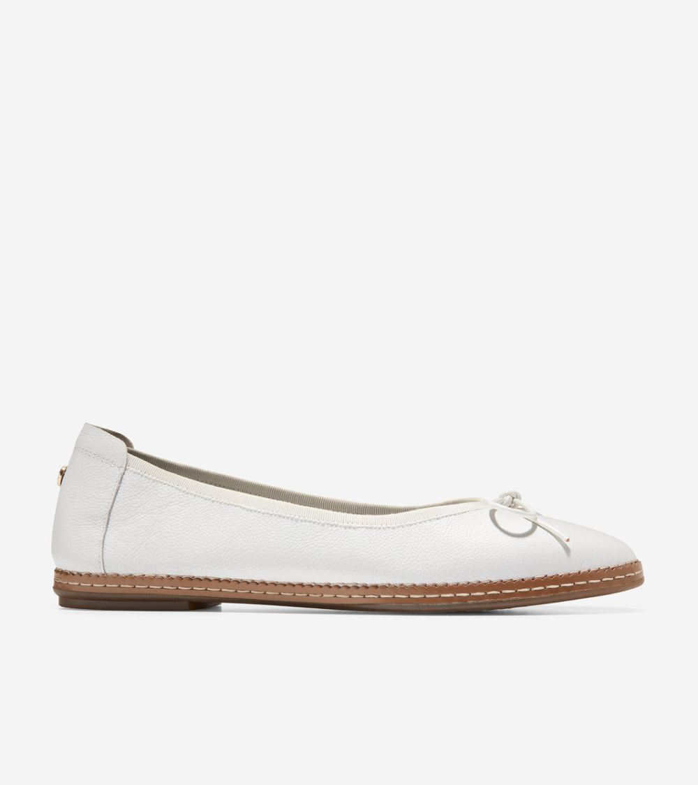 Cole Haan Women's Cloudfeel All-Day Ballet Flat - Optic White | Canada Outlet