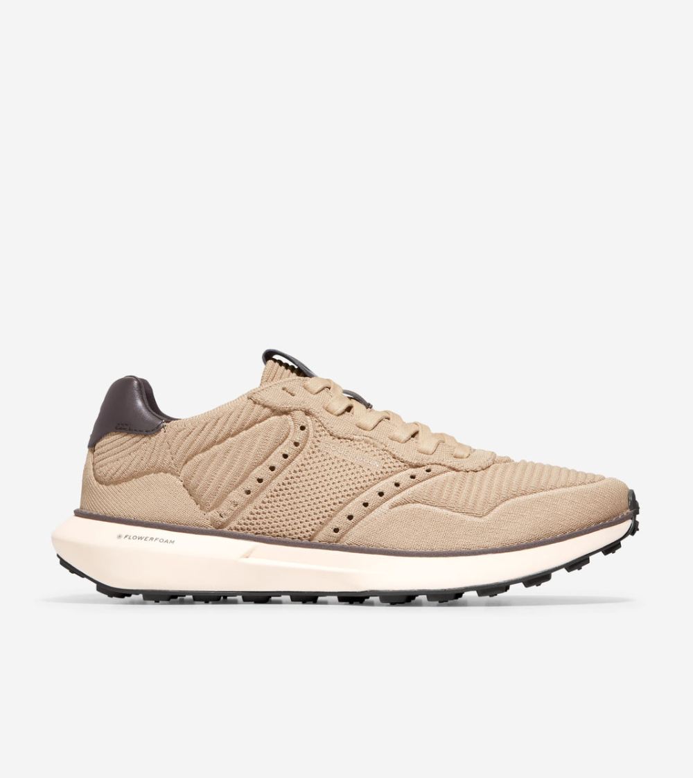 Cole Haan Men's GrandPro Ashland Stitchlite Sneakers - Sesame Stitchlite Dark Cholate-Ivory | Canada Outlet