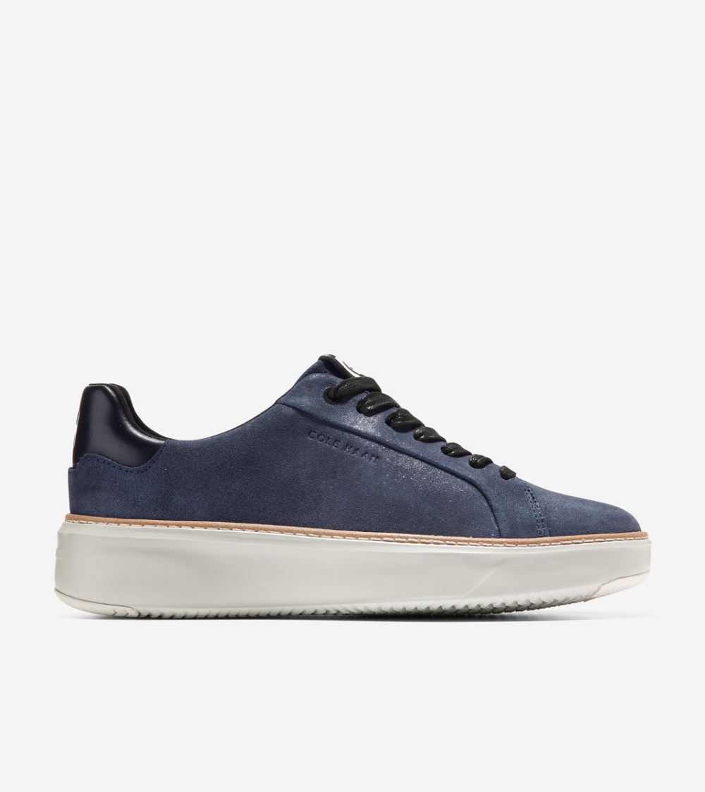 Cole Haan Women's GrandPro Topspin Sneaker - Blazer Blue Metallic | Canada Outlet
