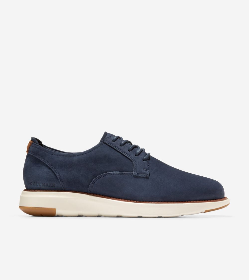Cole Haan Men's Grand Atlantic Oxford - Navy Blazer Nubuck | Canada Outlet