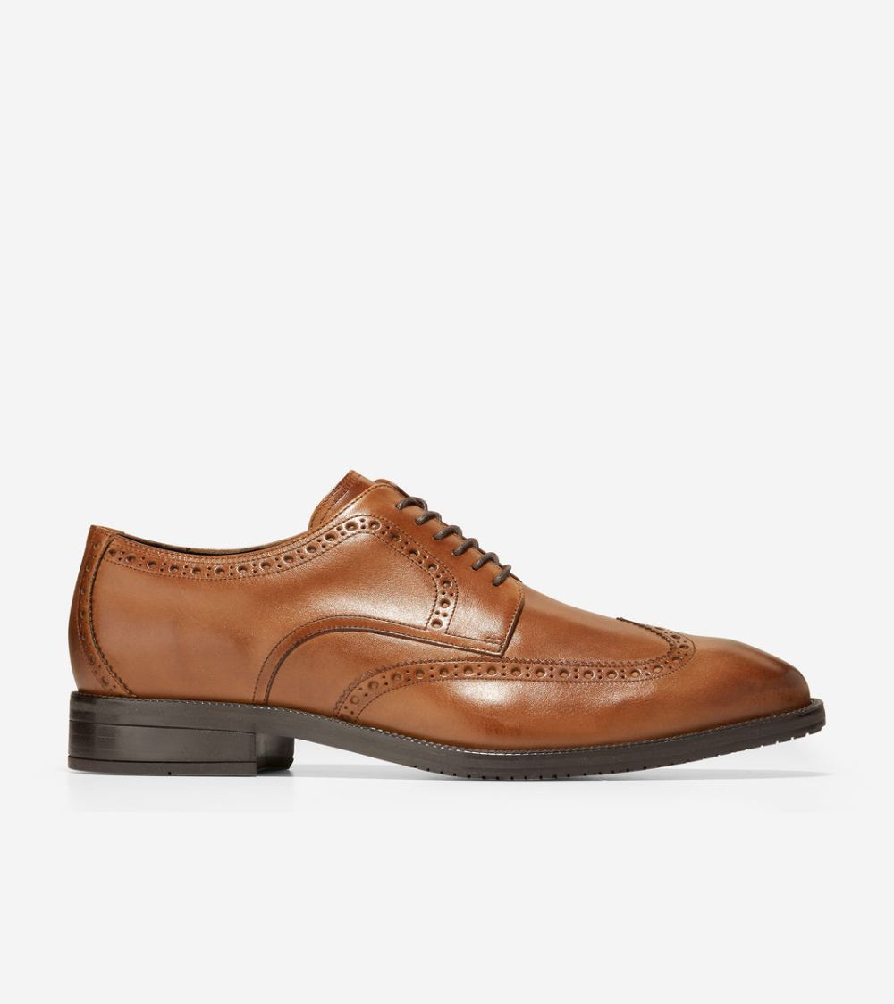 Cole Haan Men's Modern Essentials Wingtip Oxford - British Tan | Canada Outlet