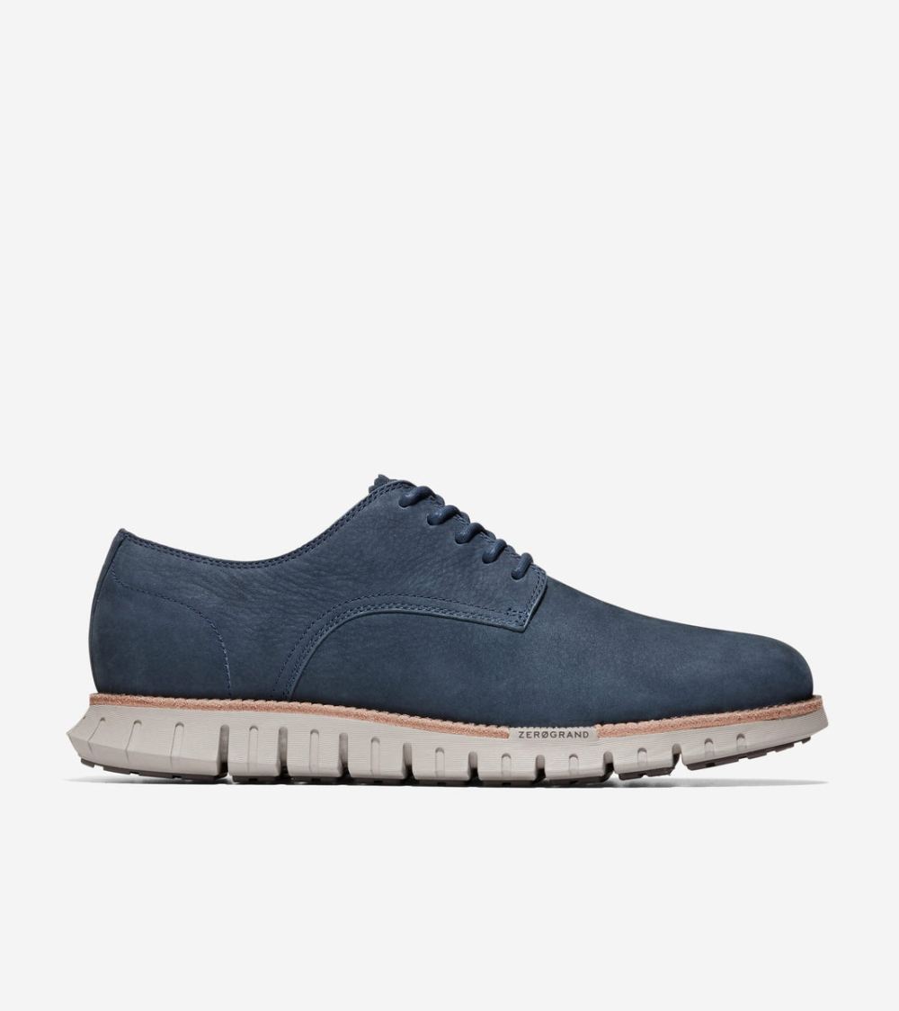 Cole Haan Men's ZEROGRAND Remastered Plain Toe Oxfords - Navy Blazer Blue-Paloma | Canada Outlet