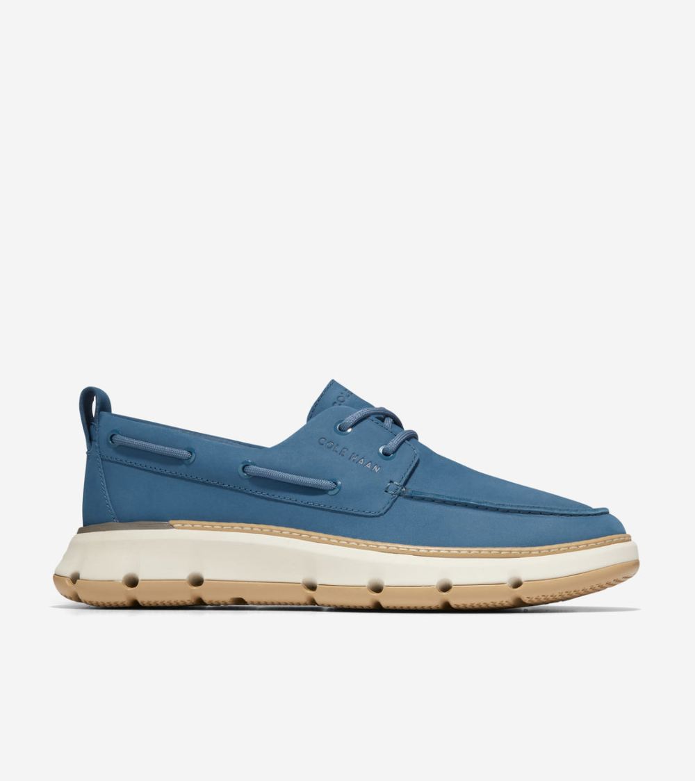 Cole Haan Men's 4.ZEROGRAND Regatta Boat Shoe - Ensign Blue-Angora-Gum | Canada Outlet