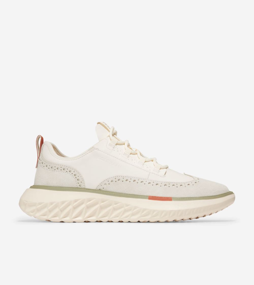 Cole Haan Men's ZEROGRAND Work From Anywhere Oxford - Egret-Burnt Ochre-White | Canada Outlet