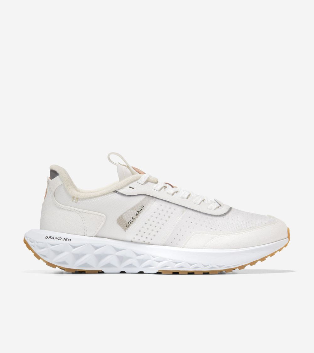 Cole Haan Men's ZEROGRAND Outpace 3 Running Shoe - Optic White-Barely Beige-Optic White | Canada Outlet