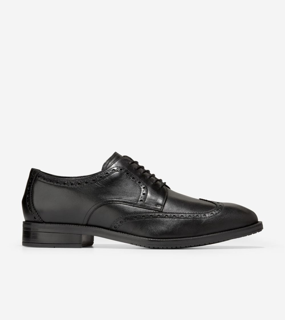Cole Haan Men's Modern Essentials Wingtip Oxford - Black | Canada Outlet