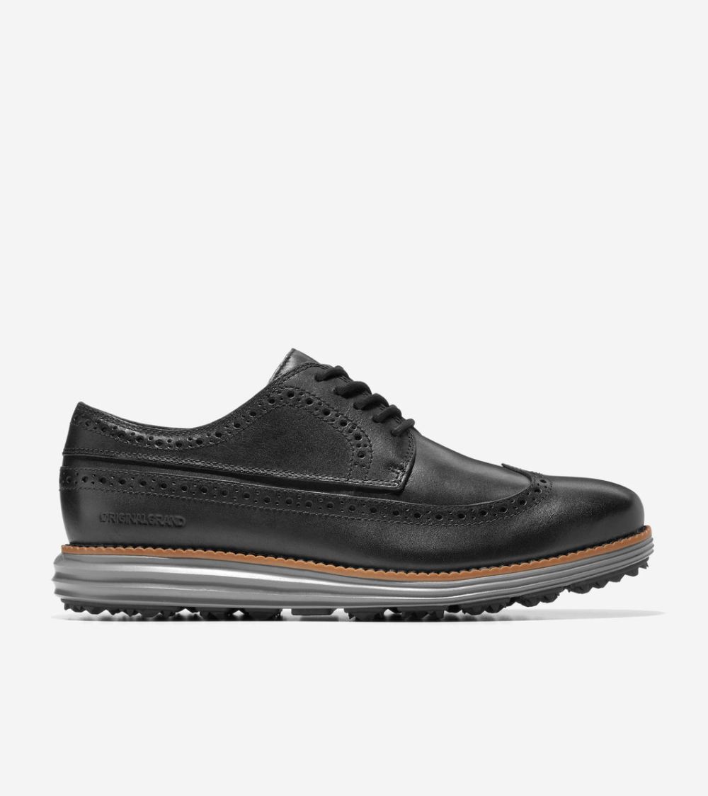 Cole Haan Men's OriginalGrand Water-Resistant Golf Shoe - Black-Natural-Quiet Shade | Canada Outlet