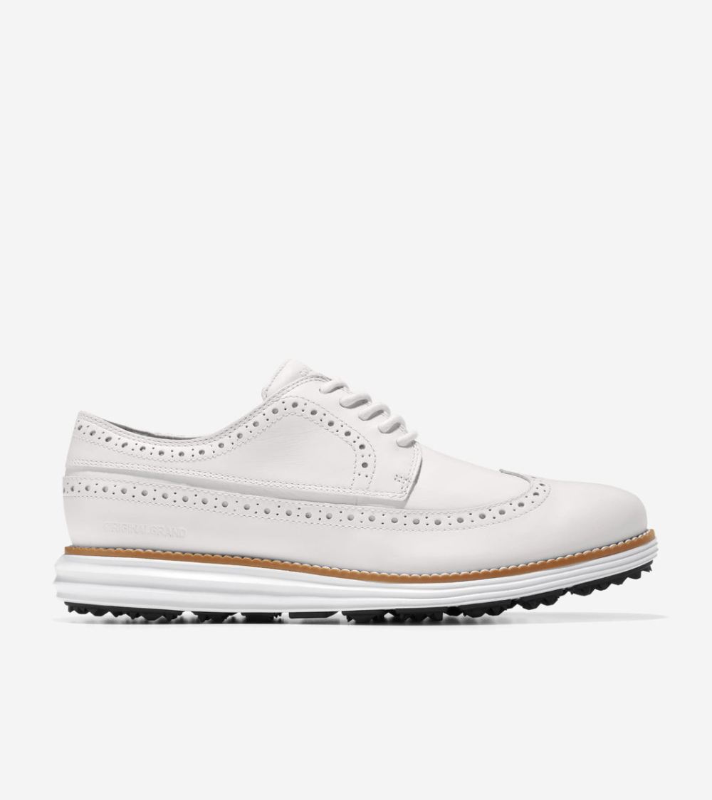 Cole Haan Men's OriginalGrand Water-Resistant Golf Shoe - Optic White-Natural-Optic White | Canada Outlet