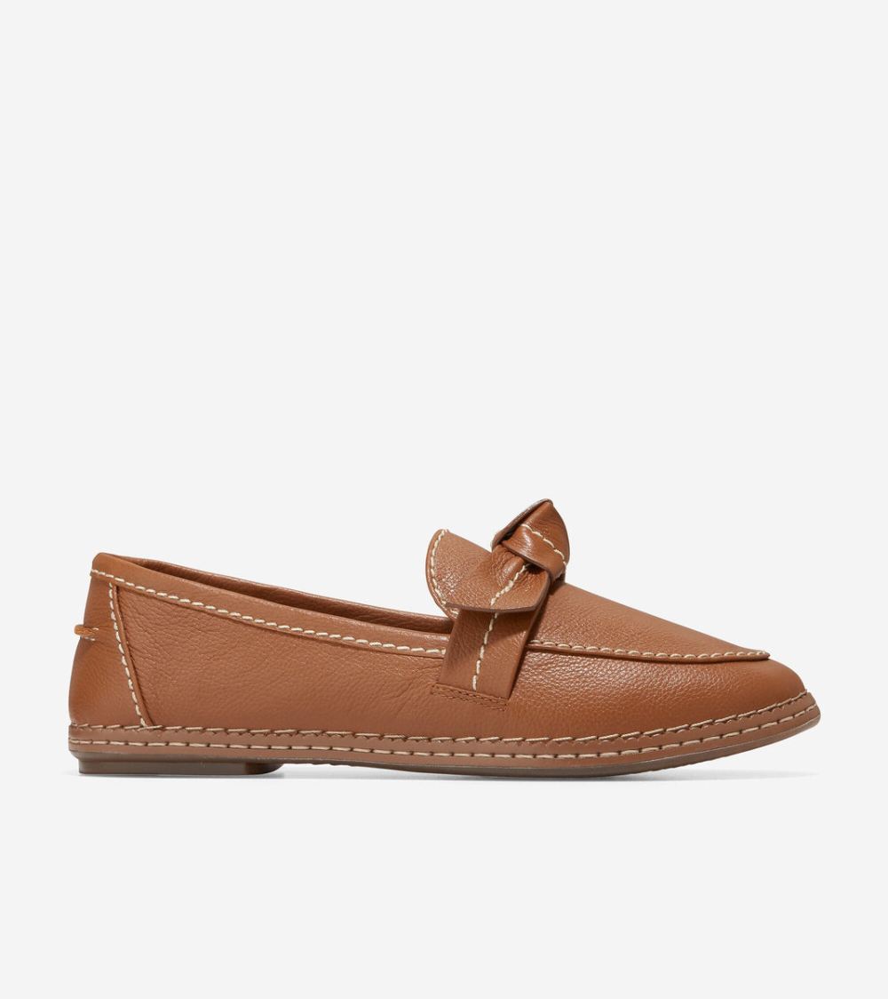 Cole Haan Women's Cloudfeel All-Day Bow Loafer - British Tan | Canada Outlet