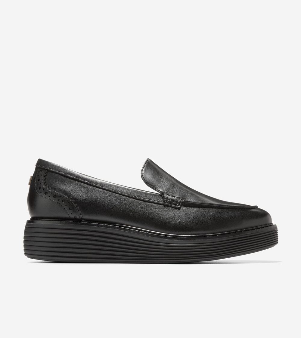 Cole Haan Women's OriginalGrand Platform Venetian Loafer - Black | Canada Outlet