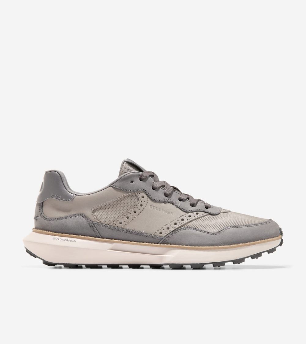 Cole Haan Men's GrandPro Ashland Sneaker - Quiet Shade-Grey Pinstripe-Paloma | Canada Outlet