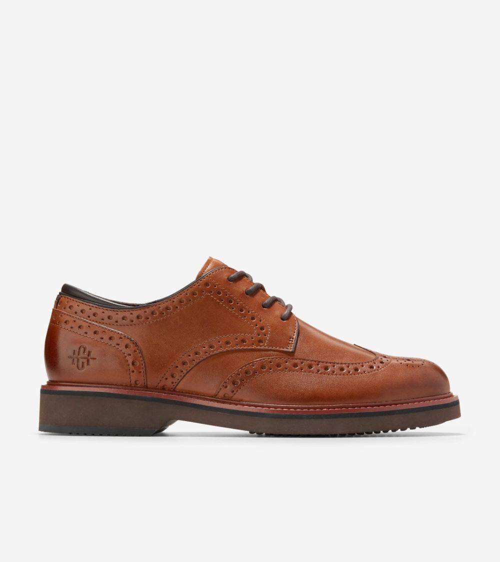 Cole Haan Men's American Classics Montrose Wingtip Oxfords - British Tan | Canada Outlet