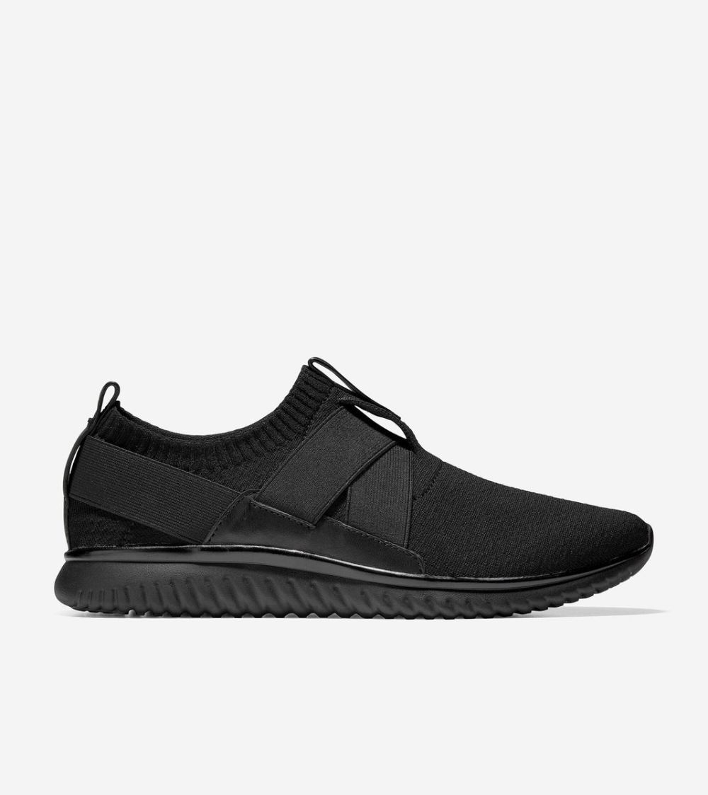 Cole Haan Men's GrandMotion Slip-On Sneaker - Black Stitchlite Black | Canada Outlet