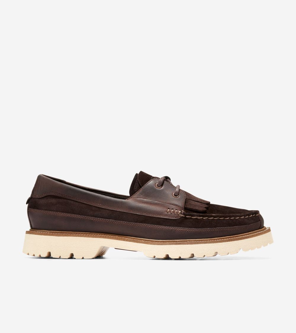 Cole Haan Men's American Classics Ranger Moc - Chestnut-Dark Chocolate | Canada Outlet