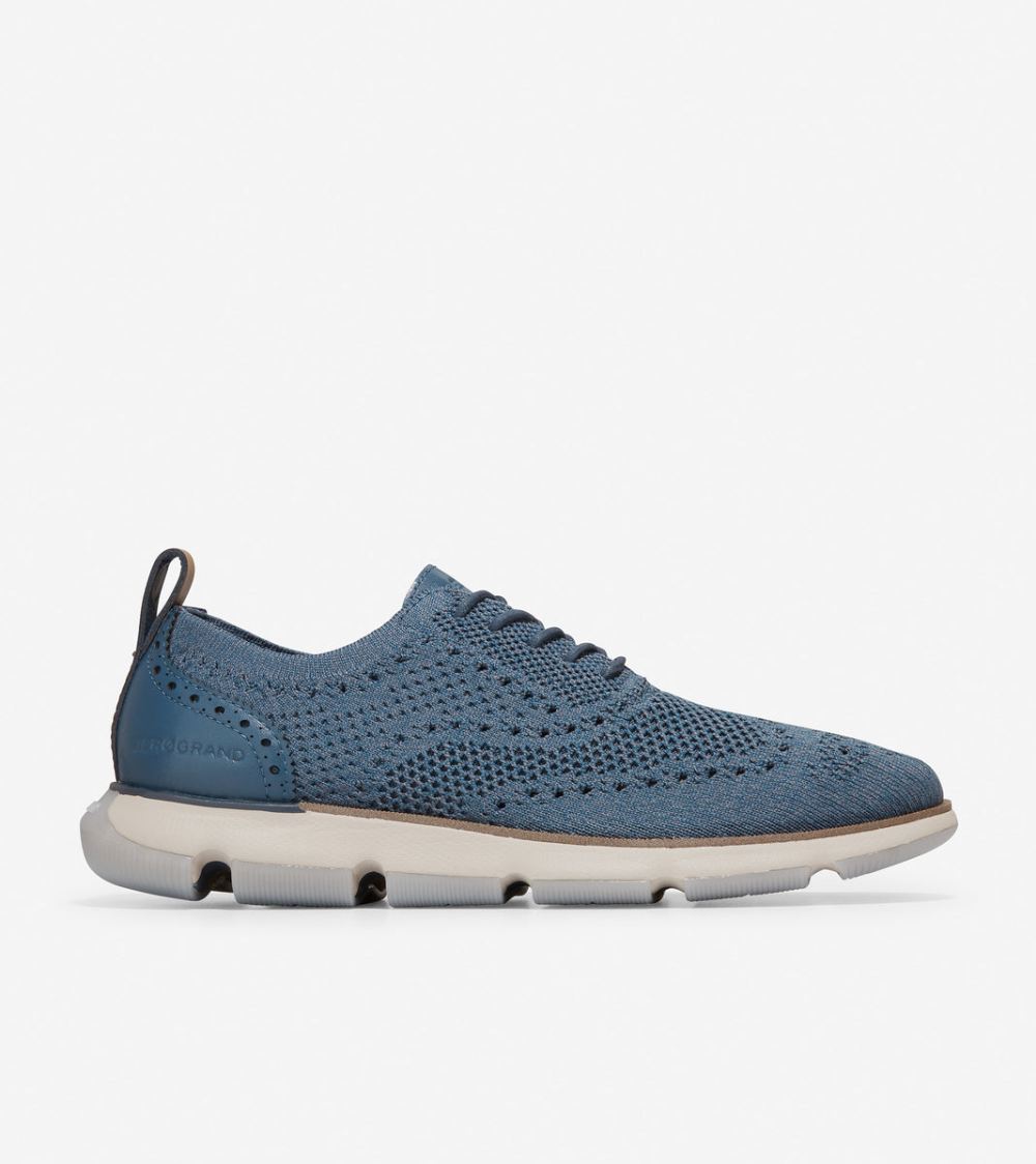Cole Haan Men's 4.ZEROGRAND Oxford - Moonlit Ocean Twisted Stitchlite | Canada Outlet