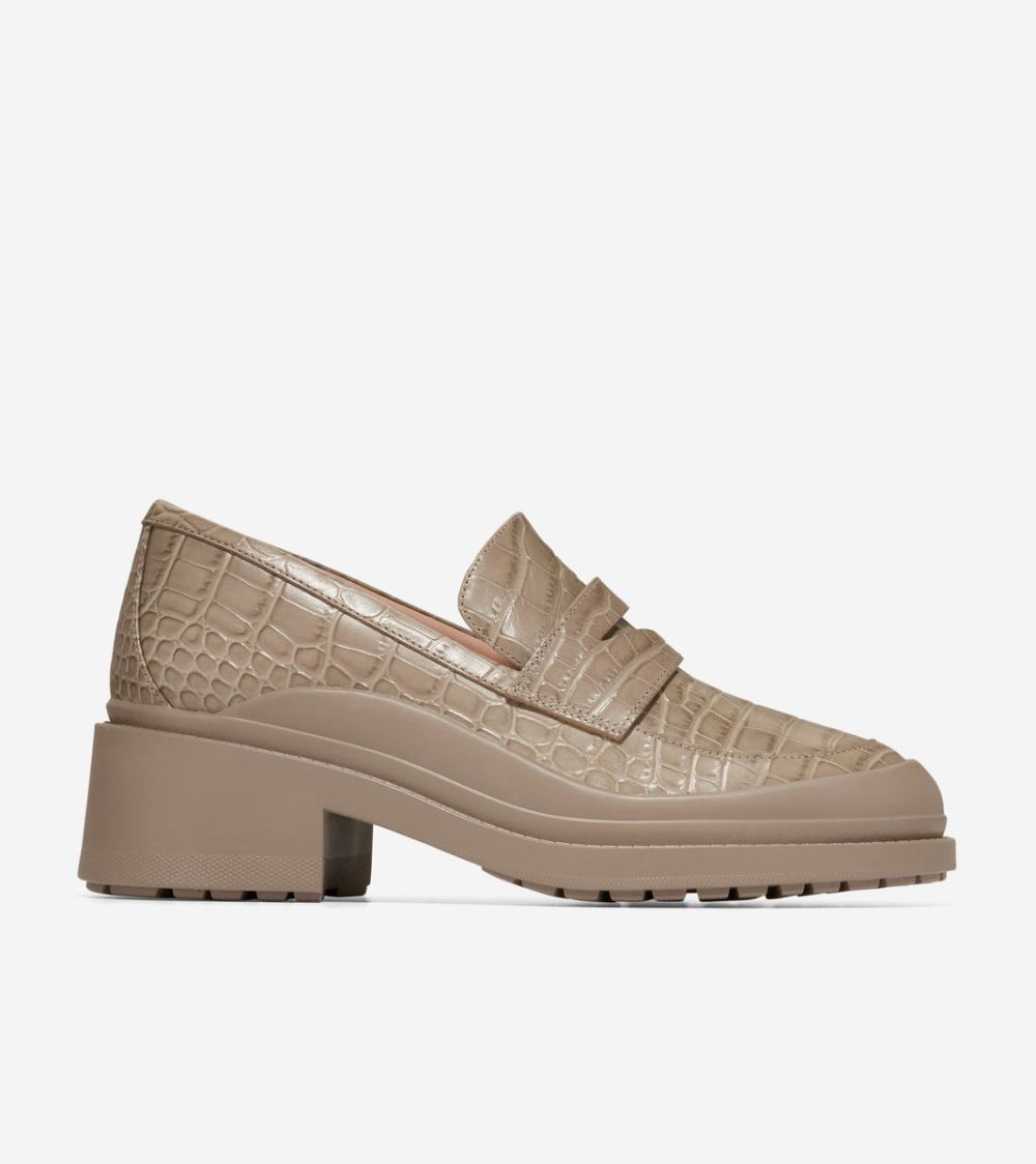 Cole Haan Women's Westerly Loafer - Irish Coffee Croc Print | Canada Outlet