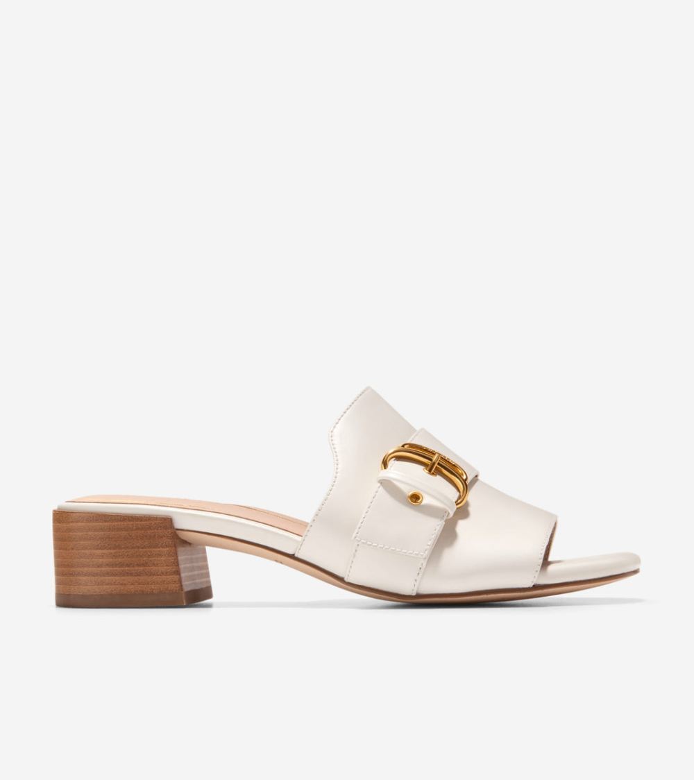 Cole Haan Women's Crosby Slide Sandals - Ivory | Canada Outlet