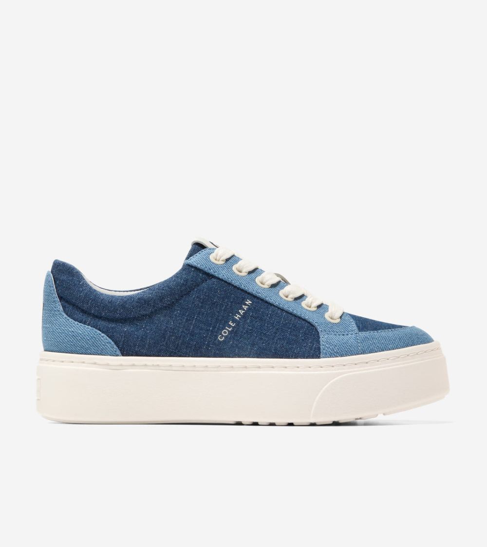 Cole Haan Women's GrandPro Max Platform Sneakers - Denim-Ivory | Canada Outlet