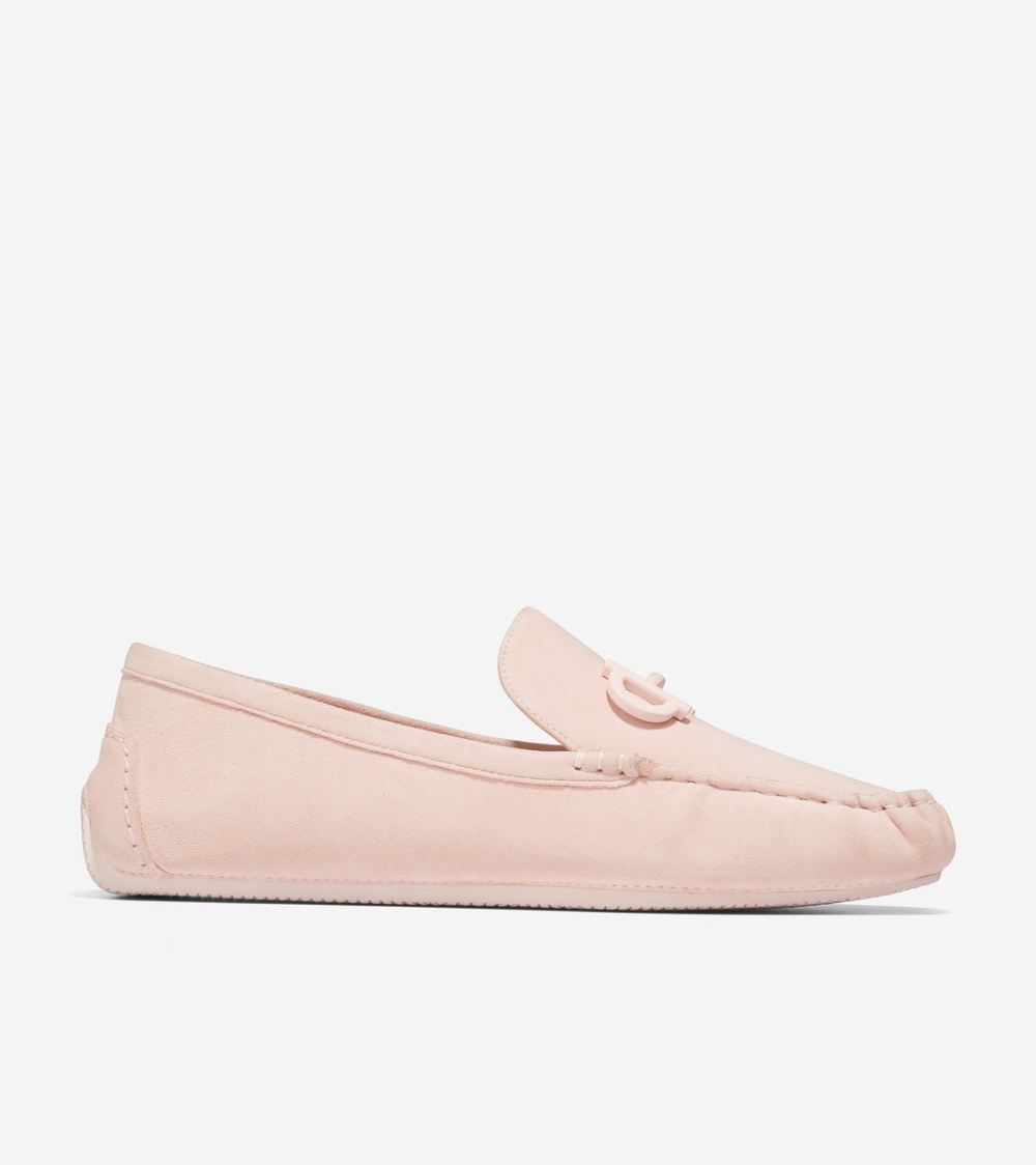 Cole Haan Women's Tully Driver - Peach Whip Suede | Canada Outlet
