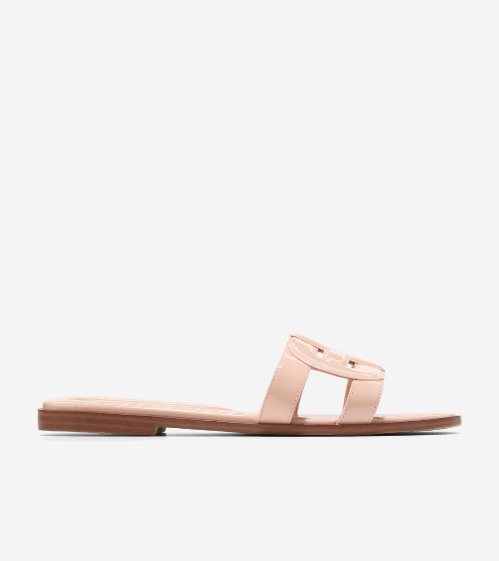 Cole Haan Women's Chrisee Slide Sandals - Porcelain Patent | Canada Outlet