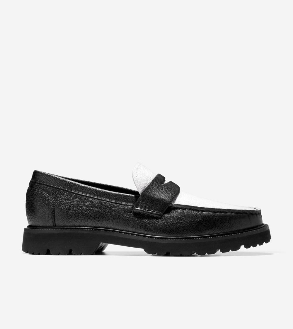 Cole Haan Men's American Classics Penny Loafer - Black Spectator | Canada Outlet