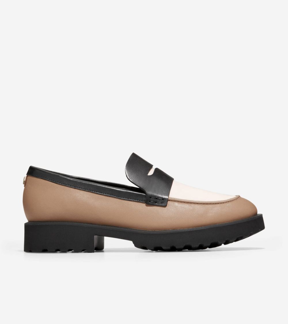 Cole Haan Women's Geneva Loafer - Birch Beige-Ivory-Black | Canada Outlet