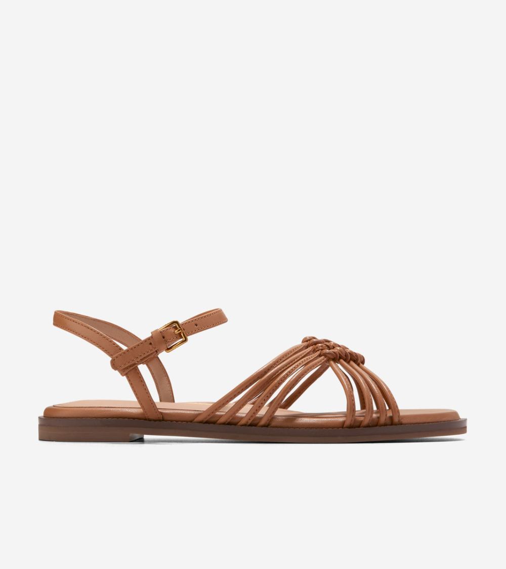 Cole Haan Women's Jitney Knot Sandals - Pecan | Canada Outlet
