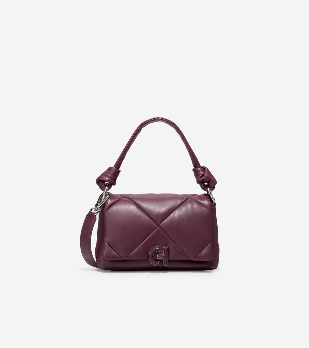 Cole Haan Quilted Shoulder Bag - Winetasting | Canada Outlet
