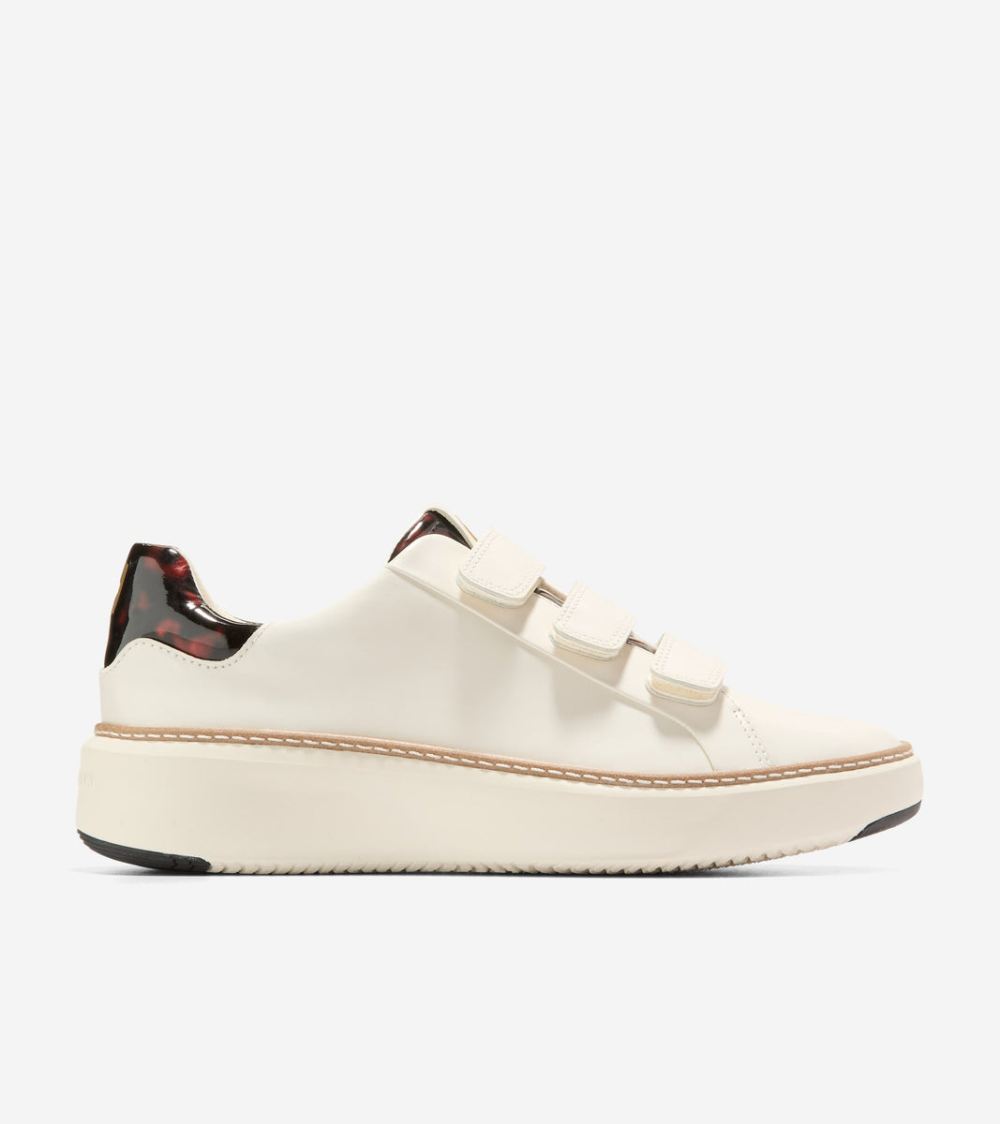 Cole Haan Women's GrandPro Topspin Triple Strap Sneakers - Ivory-Tortoise | Canada Outlet