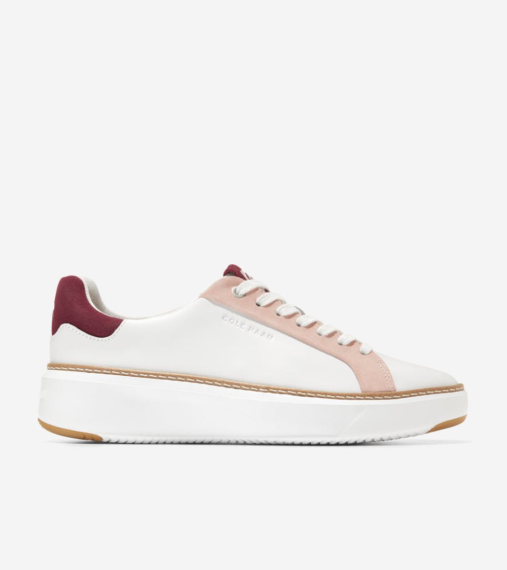 Cole Haan Women's GrandPro Topspin Sneaker - Optic White-Syrah | Canada Outlet