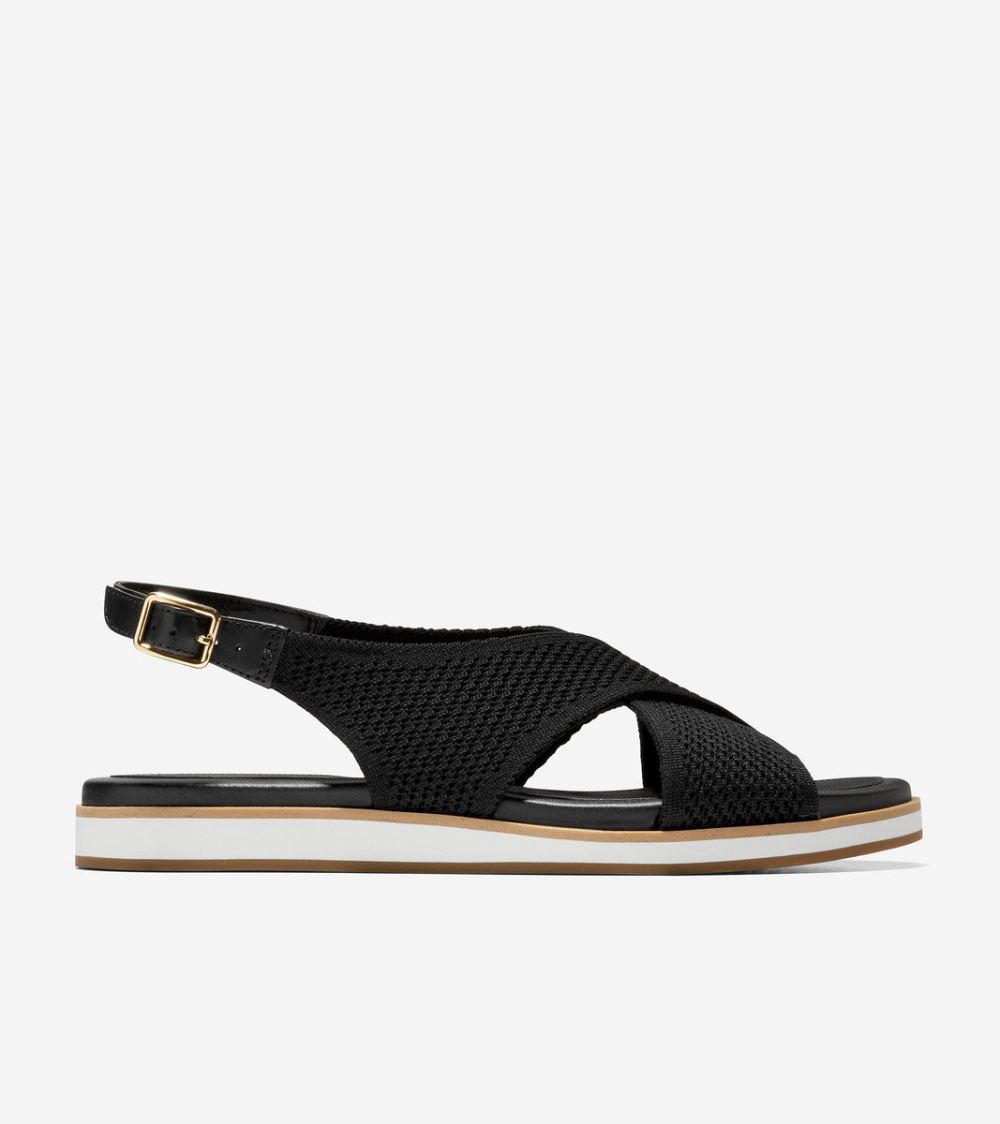 Cole Haan Women's Mikaela Sandal - Black Stitchlite | Canada Outlet