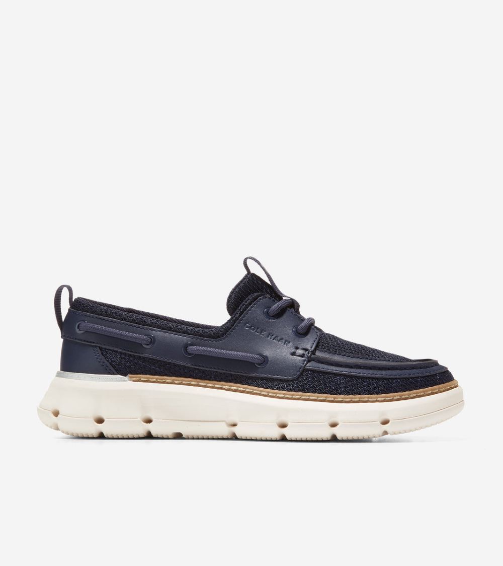 Cole Haan Women's 4.ZEROGRAND Regatta Boat Shoe - Navy Blazer | Canada Outlet