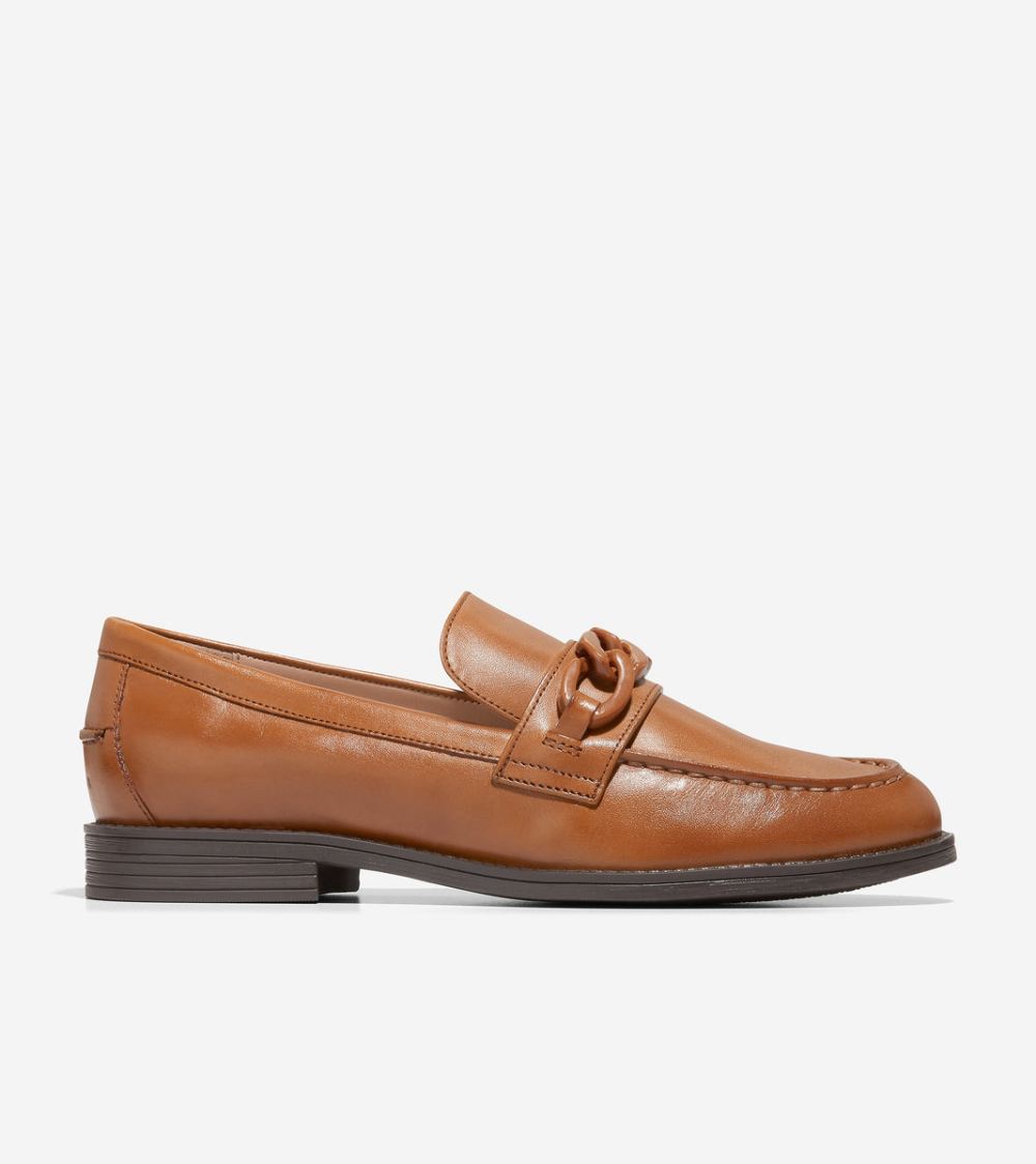 Cole Haan Women's Stassi Chain Loafer - Pecan Leather | Canada Outlet