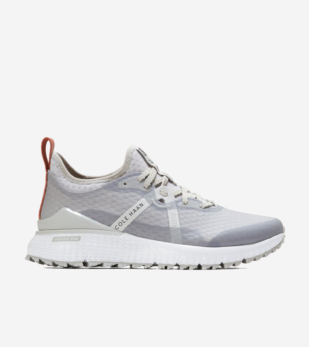 Cole Haan Men's Cole Haan x United Arrows ZEROGRAND Overtake Golf Shoe - Light Gray-White | Canada Outlet